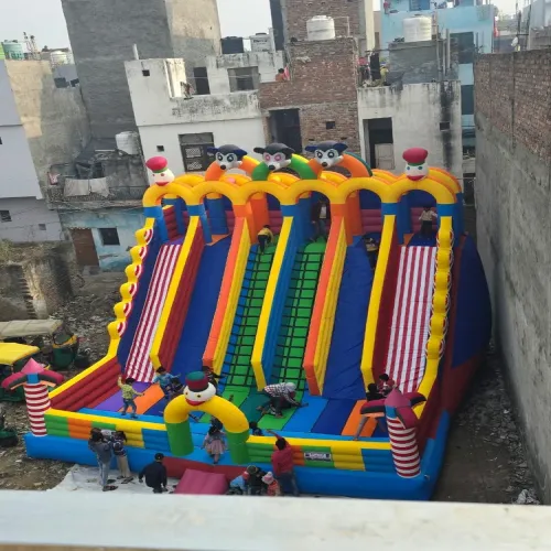 6 Line Kids Inflatables Slide Bouncy, 4 Slides Manufacturers in Poonch