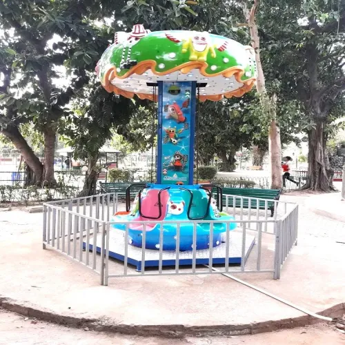 Blue FRP Mild Steel Round Electro Mechanical Rides, For Amusement Park, Capacity: 6 Child Manufacturers in Budge Budge