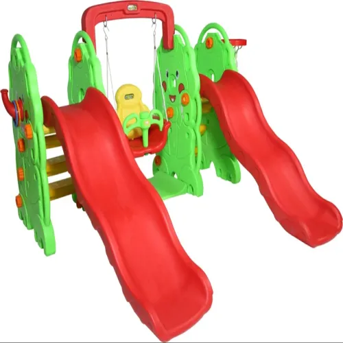 Plastic SS414 Dual Elephant Slide And Swing Combo Manufacturers in Bareilly
