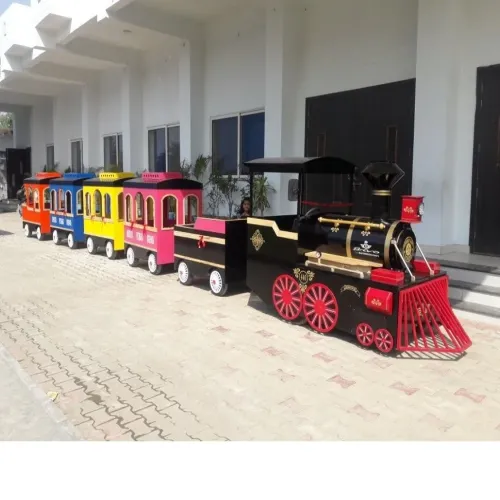 Red Fiber Family Trackless Train, For Amusement Park, 16 Person Manufacturers in Krishnanagar