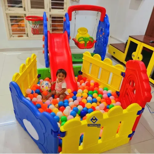 Straight Elephant Slide With Ball Pool Manufacturers in Bareilly