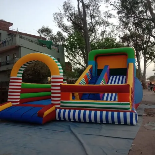 Synthetic Coated Fabrics Inflatable Combo Bounce, Child Age Group: 15 Year Manufacturers in Batala